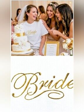 "BRIDE" Tee for the Pre-Wedding Parties
